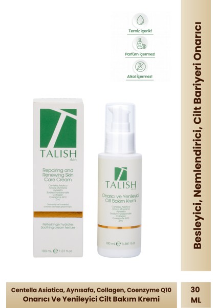 Onarıcı ve Yenileyici Cilt Bakım Kremi – Centella Asiatica, Hyaluronik Asit, Kolajen, Q10