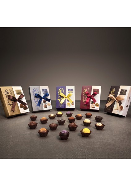 Gourmet Collection Truffle Cafe Kahve Aromalı Trüf Çikolata 200g Glutensiz modelleri