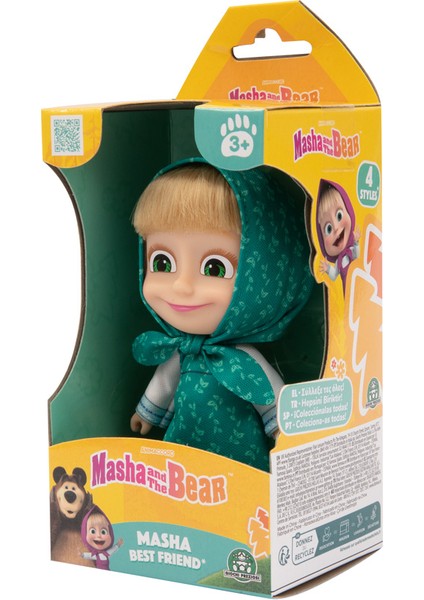 Masha & Koca Ayı S3 Masha 12 cm Yeşil Elbiseli modelleri