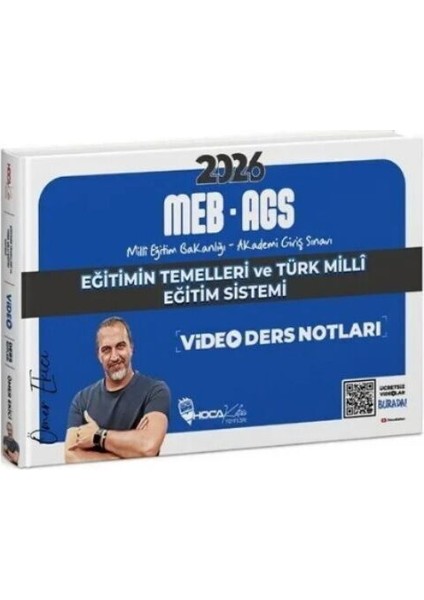 Hoca Kafası 2026 Meb-Ags Eğitimin Temelleri ve Türk Milli Eğitim Sistemi Video Ders Notları - Ömer Ekici