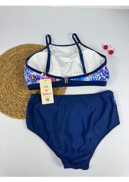 Kadın Şık Etnik Desenli Crop Bikini Takımı fırsatları
