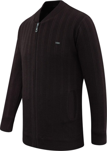 Erkek Astarlı Triko Mevsimlik Mont Hakim Yaka Çelik Örgü Desenli Klasik Kalıp - 5209T fiyatları