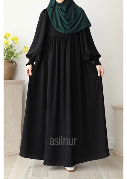 Rana Balon Kol Ferace Siyah