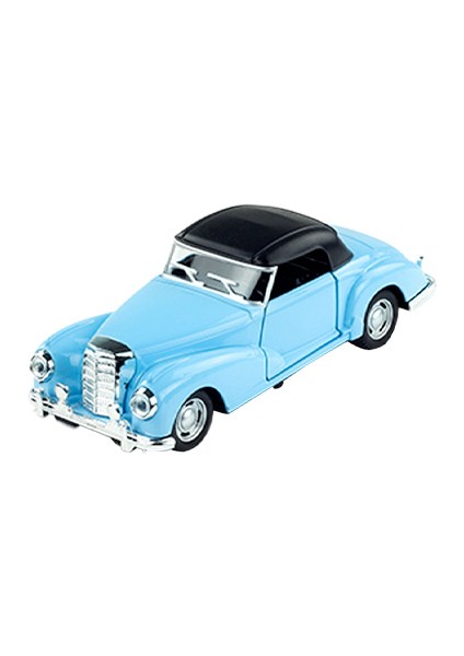 Die Cast 1:32 Retro Klasik Lüks Coupe Çek Bırak Araba Mavi