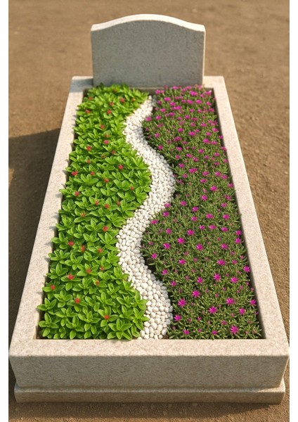 Mezar - Kabir Çiçekli Bitki Seti - 90 Adet 2 Çeşit Yer Örtücü Bit fiyatları