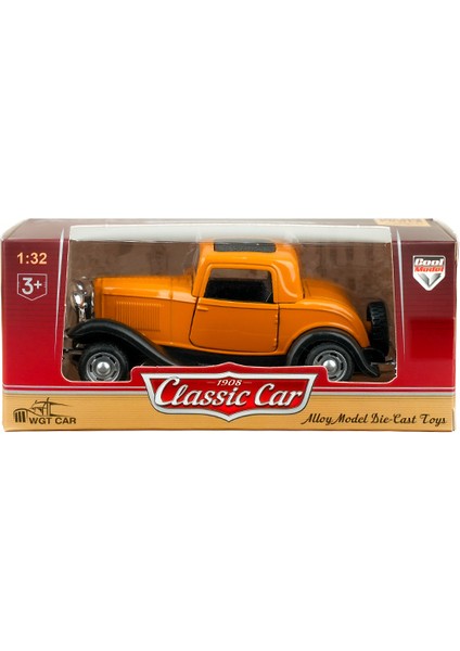 Die Cast 1:32 Retro Hot Rod Çek Bırak Araba Hardal fiyatları