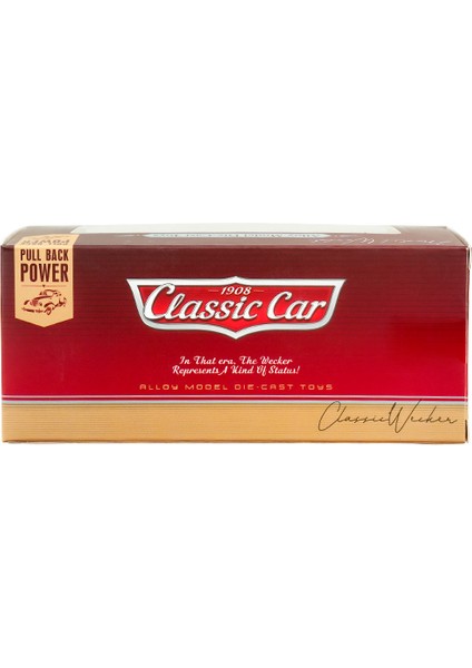 Die Cast 1:32 Retro Hot Rod Çek Bırak Araba Hardal modelleri