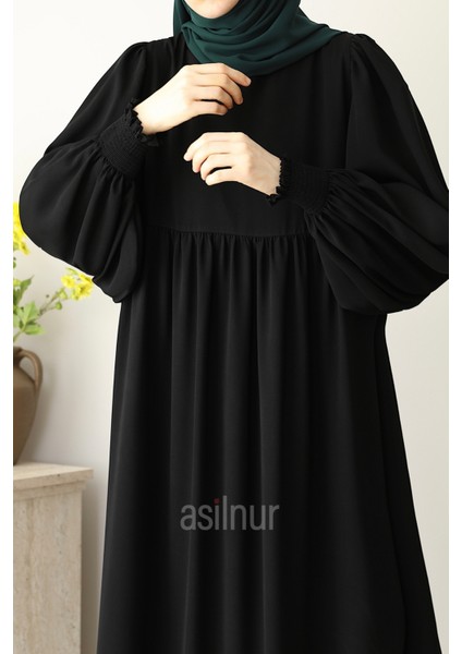 Rana Balon Kol Ferace Siyah indirimleri