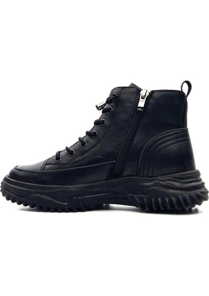 25K310-13 Kadın Kaymaz Taban Günlük Fermuarlı Bilekli Bot Siyah modelleri