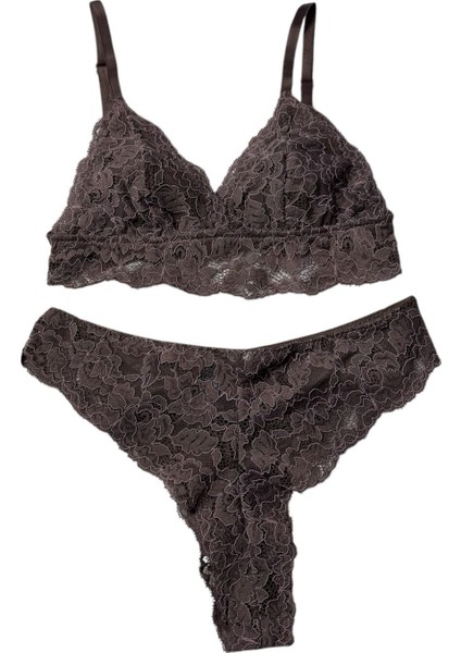 Dantelli Tanga Iç Çamaşır Takımı