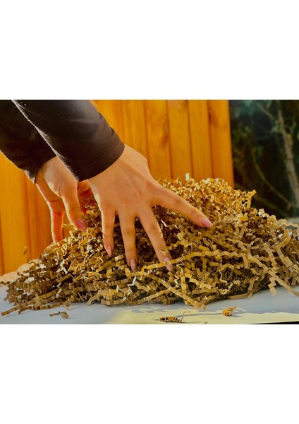 Kahverengi Kraft 50 gr Kırpık Kağıt, Z Zigzag, Süs Hediye Kutu Dolgu Kağıt Kırpık Kutu Içi Süsleme fiyatları