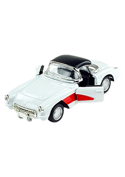 Die Cast 1:32 Klasik Roadster Araba Beyaz