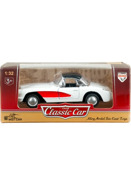 Die Cast 1:32 Klasik Roadster Araba Beyaz fiyatları