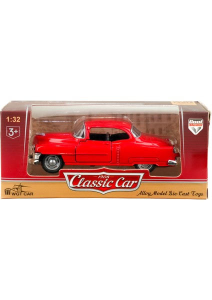 Die Cast 1:32 Retro Klasik Coupe Çek Bırak Araba Kırmızı fiyatları