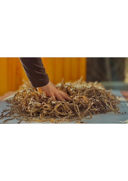 Kahverengi Kraft 50 gr Kırpık Kağıt, Z Zigzag, Süs Hediye Kutu Dolgu Kağıt Kırpık Kutu Içi Süsleme fırsatları