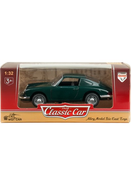 Die Cast 1:32 Retro Spor Araba Koyu Yeşil fiyatları