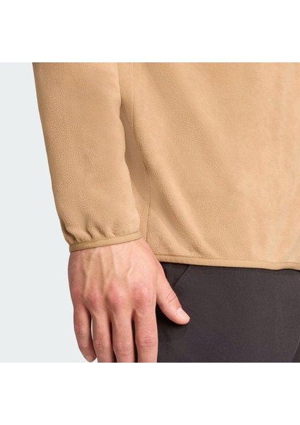 Multi Essentials 1-2 Zip Fleece Erkek Kahverengi Yürüyüş Polar.- indirimleri