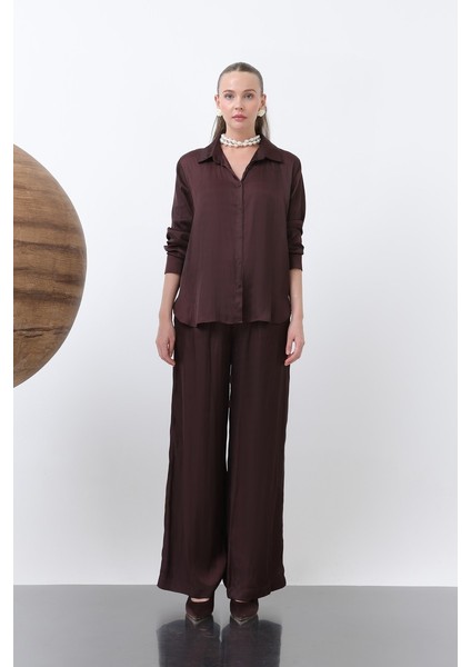 Kadın 32258 Saten Gömlek