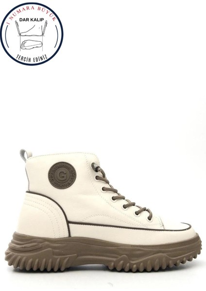 25K310-13 Kadın Kaymaz Taban Günlük Fermuarlı Bilekli Bot Bej fiyatları