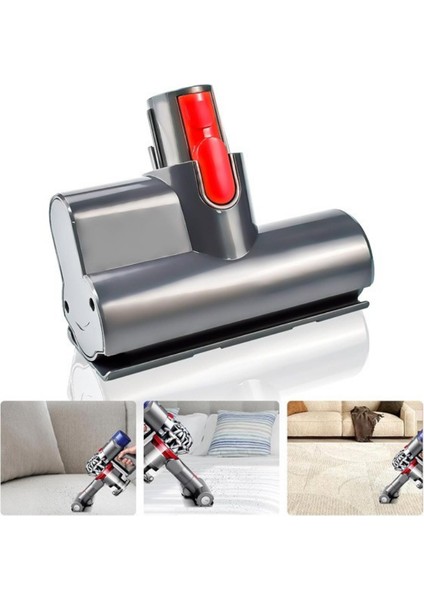 Dyson Uyumlu V8-V15 Şarjlı Dik Süpürge Mini Turbo Başlık Gri - 1 Adet indirimleri