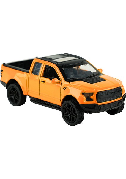 Die Cast 1:32 Sesli ve Işıklı Çek Bırak 4x4 Kamyonet Sarı