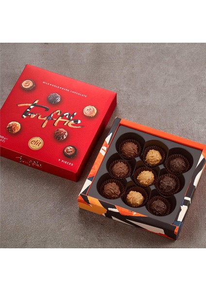Sütlü Bitter Gold Çikolata Truffle Kırmızı Kutu 100 gr Glutensiz indirimleri