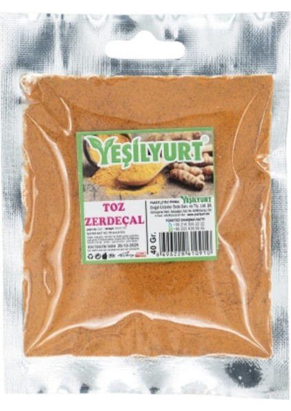 Zerdeçal Toz 40 G | Doğal ve Katkısız Baharat | Yemek, Çorba ve Sağlıklı Tarifler Için fiyatları