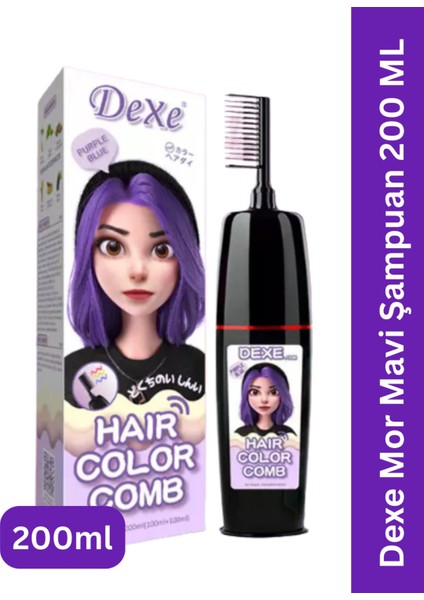 Şampuan Saç Boyası Mor Mavi 200ML