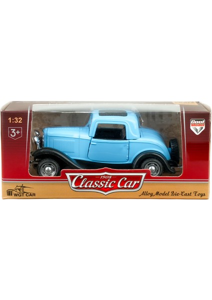 Die Cast 1:32 Retro Hot Rod Çek Bırak Araba Mavi fiyatları
