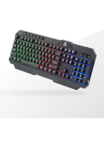 GM16 USB Işıklı Kablolu Multimedya Klavye 110 Tuş Ev ve Ofis Kullanımı için indirimleri