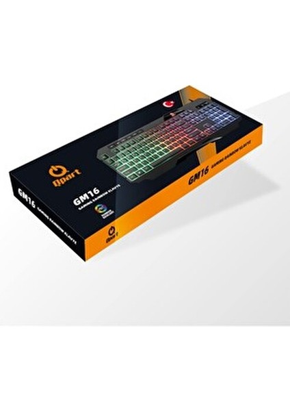 GM16 USB Işıklı Kablolu Multimedya Klavye 110 Tuş Ev ve Ofis Kullanımı için