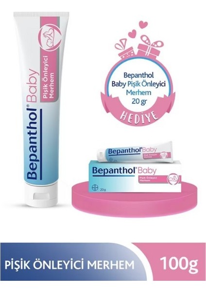 Baby Pişik Önleyici Merhem 100 gr + 20 gr Hediyeli