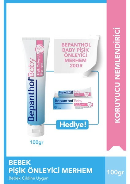 Baby Pişik Önleyici Merhem 100 gr + 20 gr Hediyeli fiyatları