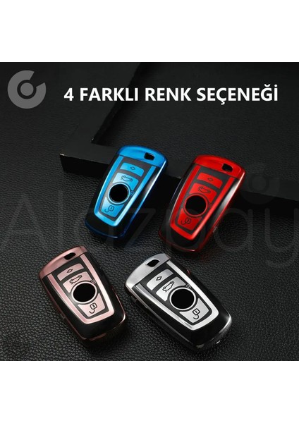 Bmw 1 3 5 7 Serisi F30 F25 F20 F18 F16 F15 F10 & X1 X3 X4 X5 Parlak Tpu Anahtar Kılıfı) modelleri