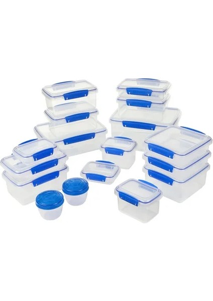 Klıp It Saklama Kabı Seti, 34 Parça, Bpa Free, Mavi modelleri