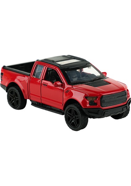 Die Cast 1:32 Sesli ve Işıklı Çek Bırak 4x4 Kamyonet Kırmızı