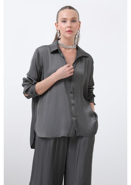 Kadın 32258 Saten Gömlek