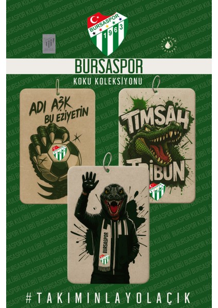 Bursaspor Lisanslı Araç Kokusu – 3’lü Set fiyatları