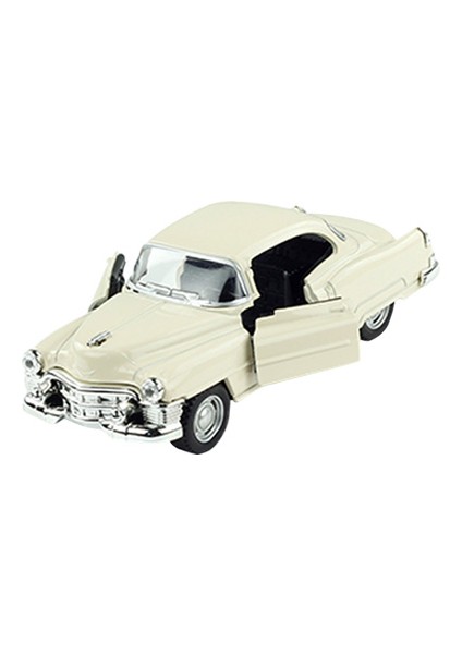Die Cast 1:32 Retro Klasik Coupe Çek Bırak Araba Krem