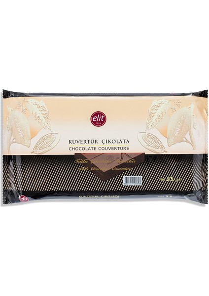 Sütlü Kuvertür Çikolata 2,5kg Glutensiz