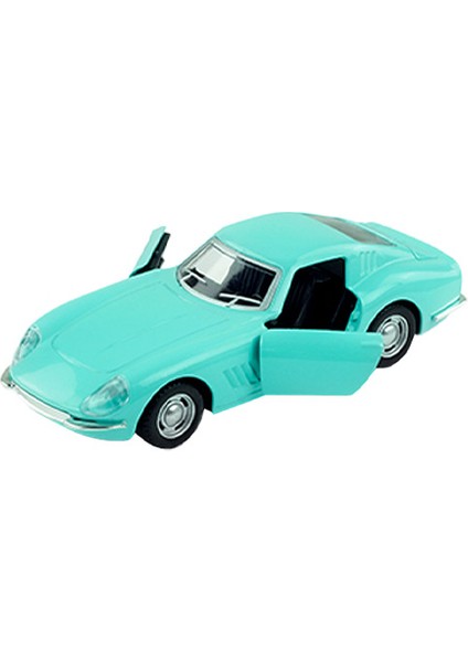 Die Cast 1:32 Klasik Spor Çek Bırak Araba Turkuaz