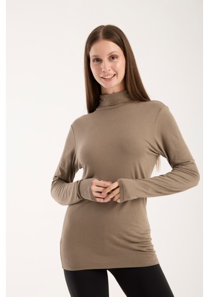 Kadın Balıkçı Yaka Ince Triko Bluz – Esnek ve Yumuşak Doku 3012