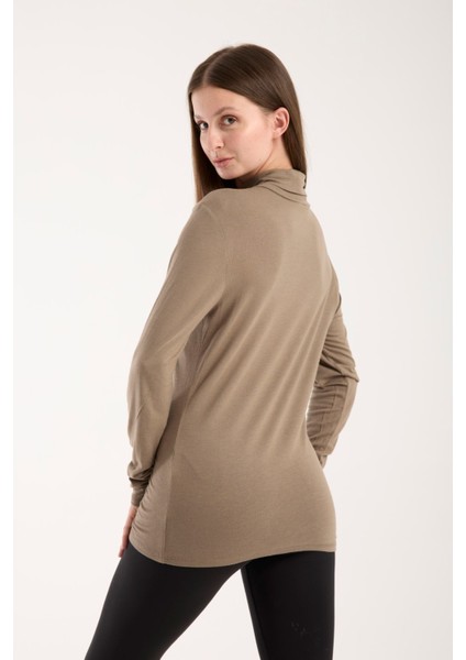 Kadın Balıkçı Yaka Ince Triko Bluz – Esnek ve Yumuşak Doku 3012