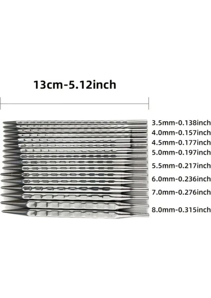 Mavi Çantalı Misinalı Şiş Seti, Örgü Kiti, 8 Çift Şiş Seti, Çantalı Şiş Seti modelleri