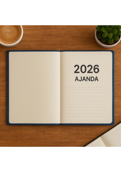 Kişiye Özel 2026 Tarihli Ay Model Mıknatıs Kilitli Gri Ajanda ve Kalem Seti fiyatları