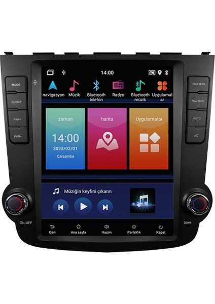 Honda Crv Android Multimedya Sistemi (2007-2011) CRV-4889XDT modelleri