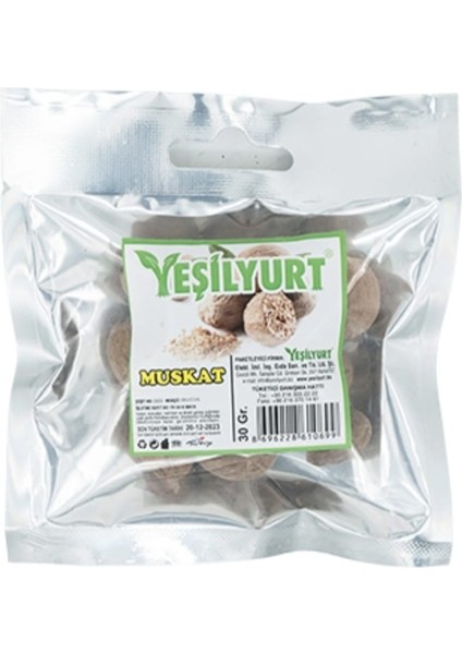 Muskat (Hindistan Cevizi) 30 G | Doğal Baharat | Yemek, Tatlı ve Içecekler Için fiyatları