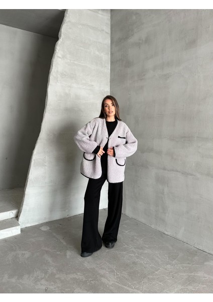 Gri Oakland Şerit Detaylı Bürümcük Ceket fiyatları