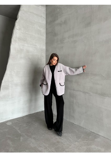 Gri Oakland Şerit Detaylı Bürümcük Ceket fırsatları