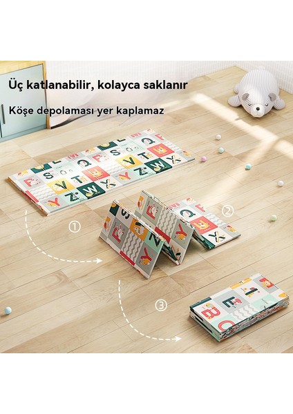 Katlanabilir Ev Tipi Bebek Emekleme Matı (Yurt Dışından) fırsatları